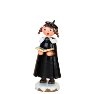 Kurrendemädchen mit Buch und Zöpfe 8cm