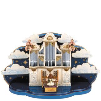 Orgel mit Wolke ohne Musikwerk 36x13x21cm