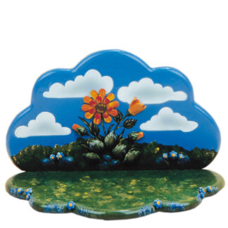 Sommerwiese mit Blumenhimmel  23x16x15cm