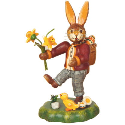 Hasenvater mit Narzisse 10cm