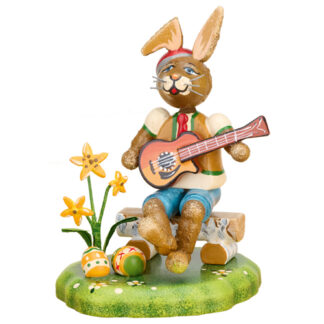 Hasenmusikant - Junge Gitarre 9cm