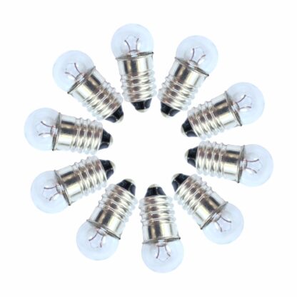 10er Set Glühbirne E10 4,8 V/0,3 VA