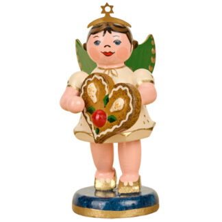 Engel mit Pfefferkuchenherz 6,5cm - Neu 2026